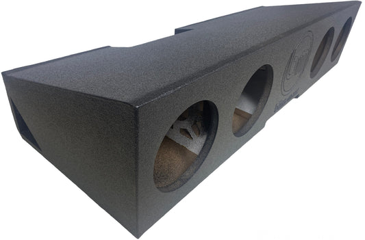 Chevy Silverado & GMC Sierra Crew Cab "Quad 8" Ported Front-Fire Enclosure (2019-2024) | Armor Coated