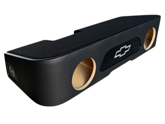 GM/Chevy Custom Underseat Enclosure: 2019+ Crew Cab (Dual 8")