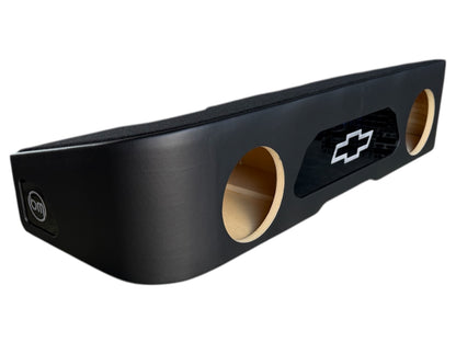 GM/Chevy Custom Underseat Enclosure: 2019+ Crew Cab (Dual 8")
